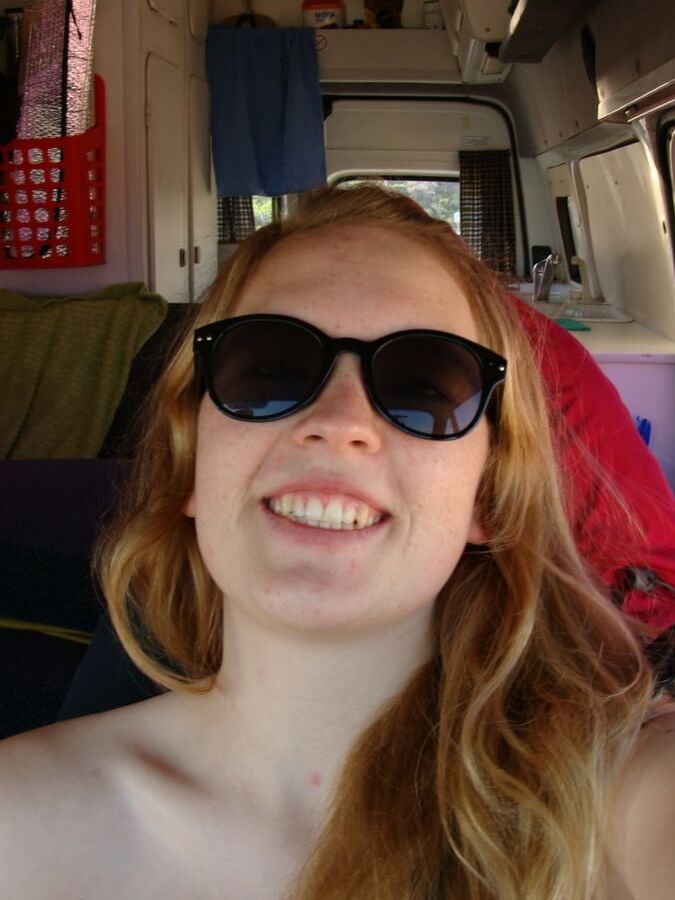 Huge Natural Tits Red Head Girlfriend Posing for Honeymoon
