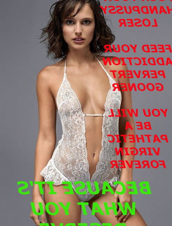 Celeb Femdom Captions humiliation, CEI, CBT (from tumblr)