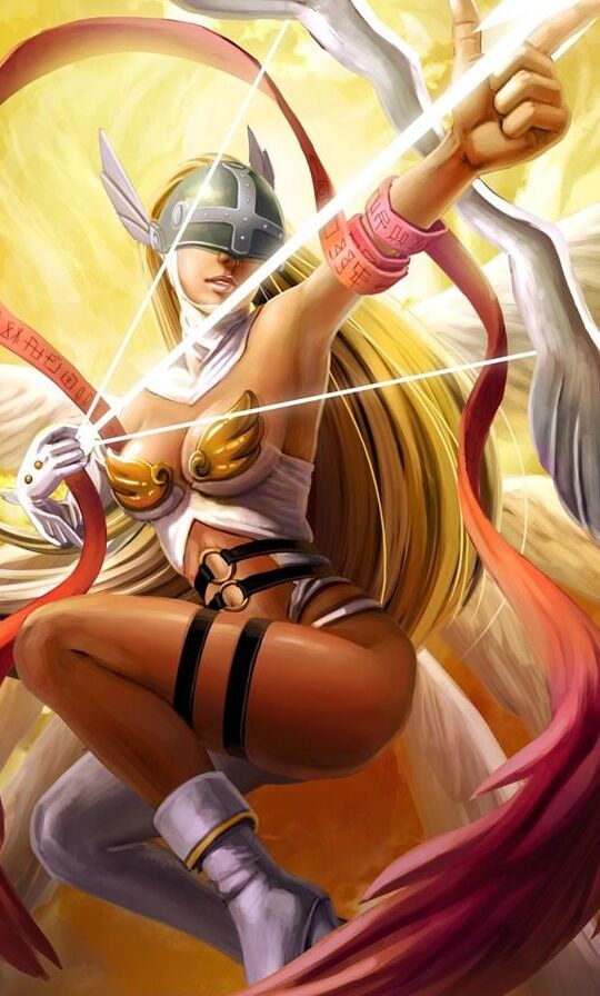Angewomon &amp; LadyDevimon Hentai