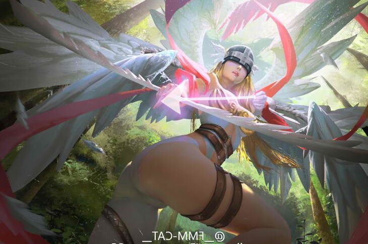Angewomon &amp; LadyDevimon Hentai