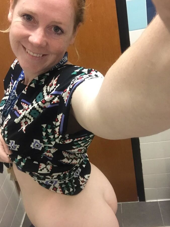 Chubby Redhead BBW MILF Shows Pointed Nipples And Hot Holes