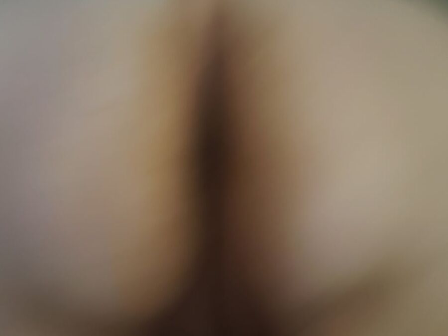 Bent over