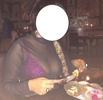 Desi Wife transparent saree with Bra