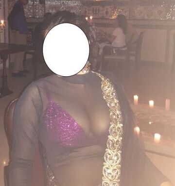 Desi Wife transparent saree with Bra