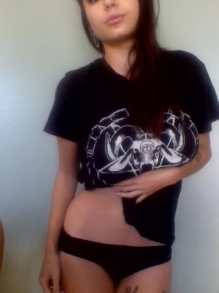 beautiful busty metalhead