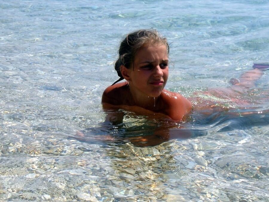 Tina am Strand