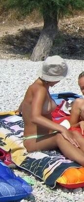 Tina am Strand