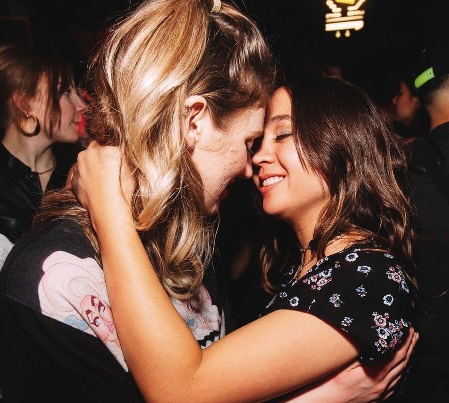 Hot girls party and kissing