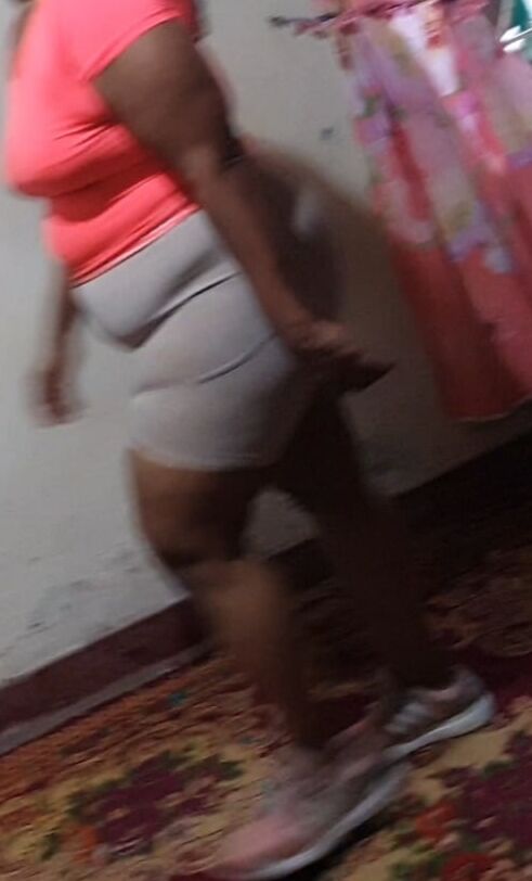 My mom exercising