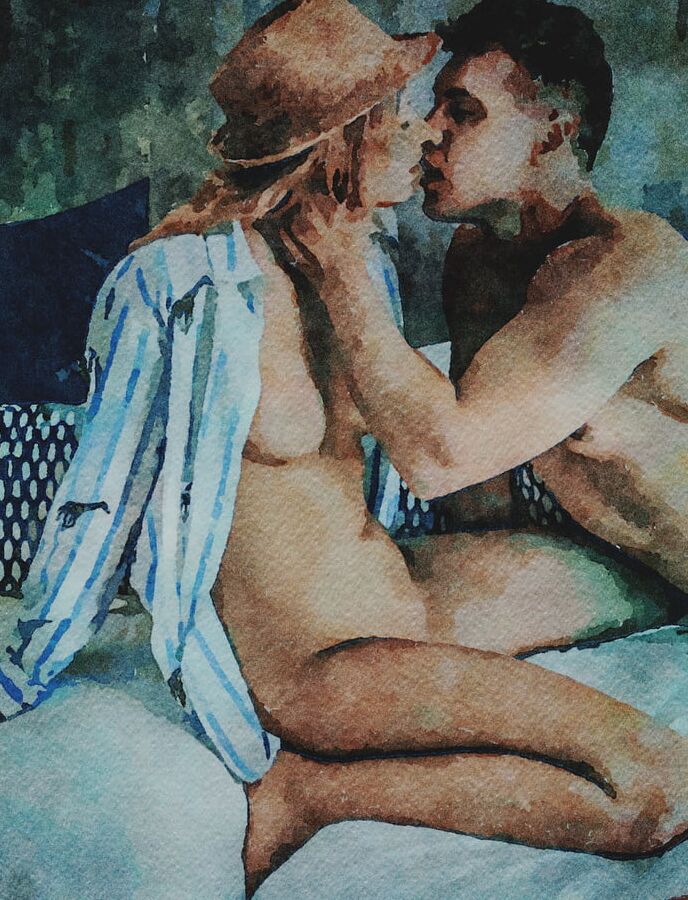 Digital Erotic Watercolor