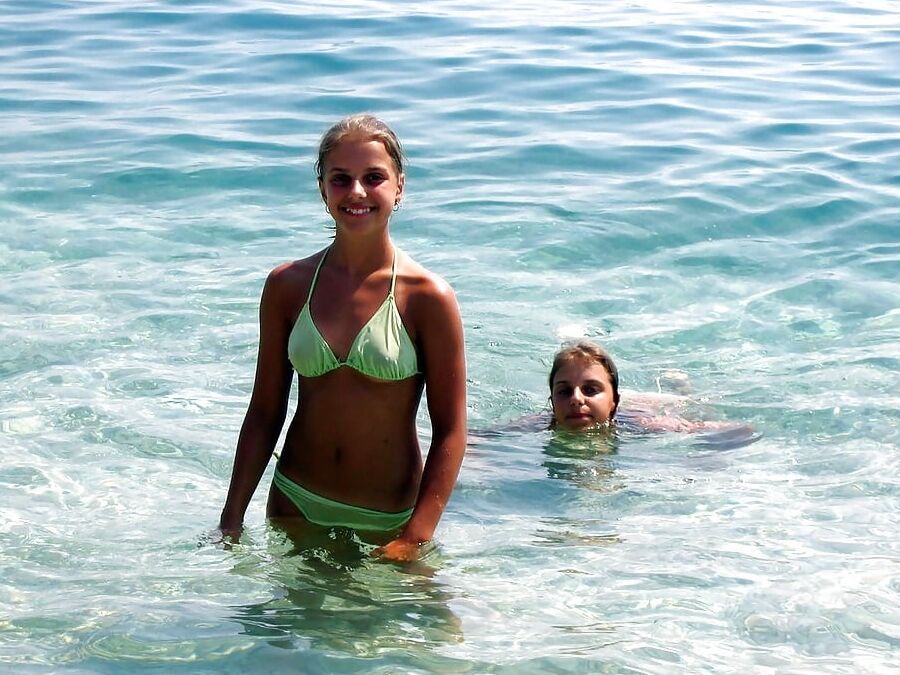 Tina am Strand