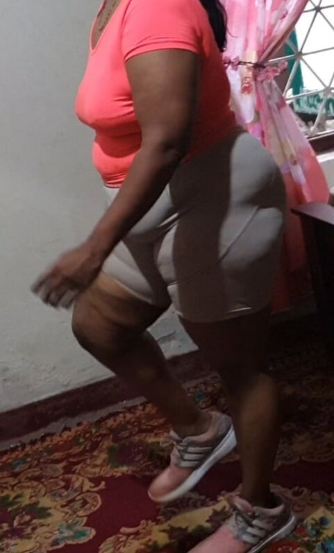 My mom exercising