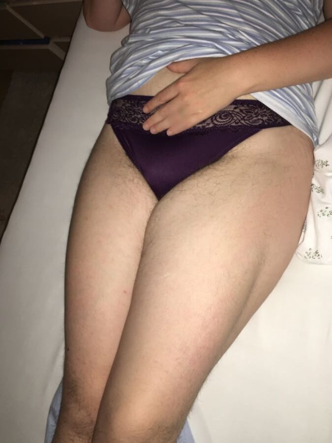 - my wife Annett - various at home - panties pregnant