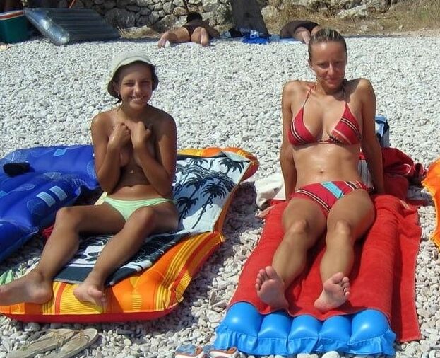 Tina am Strand