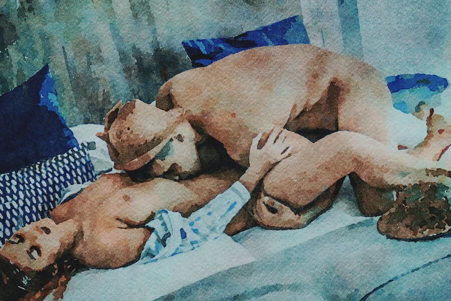 Digital Erotic Watercolor