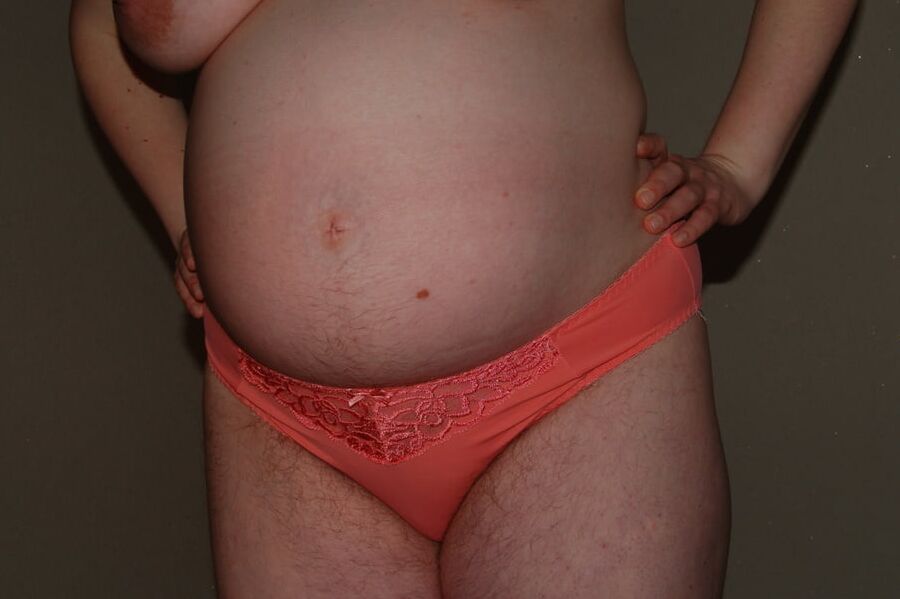 - my wife Annett - various at home - panties pregnant