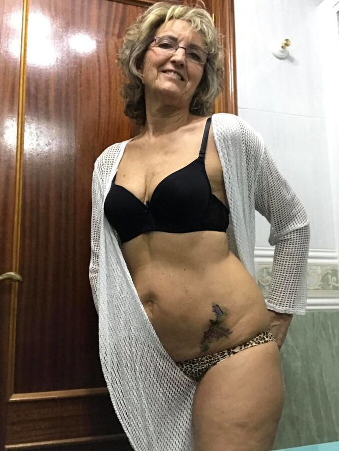 Older and hot (In lingerie)