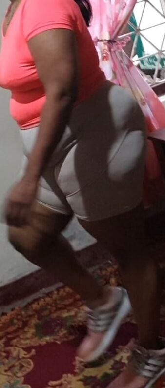 My mom exercising