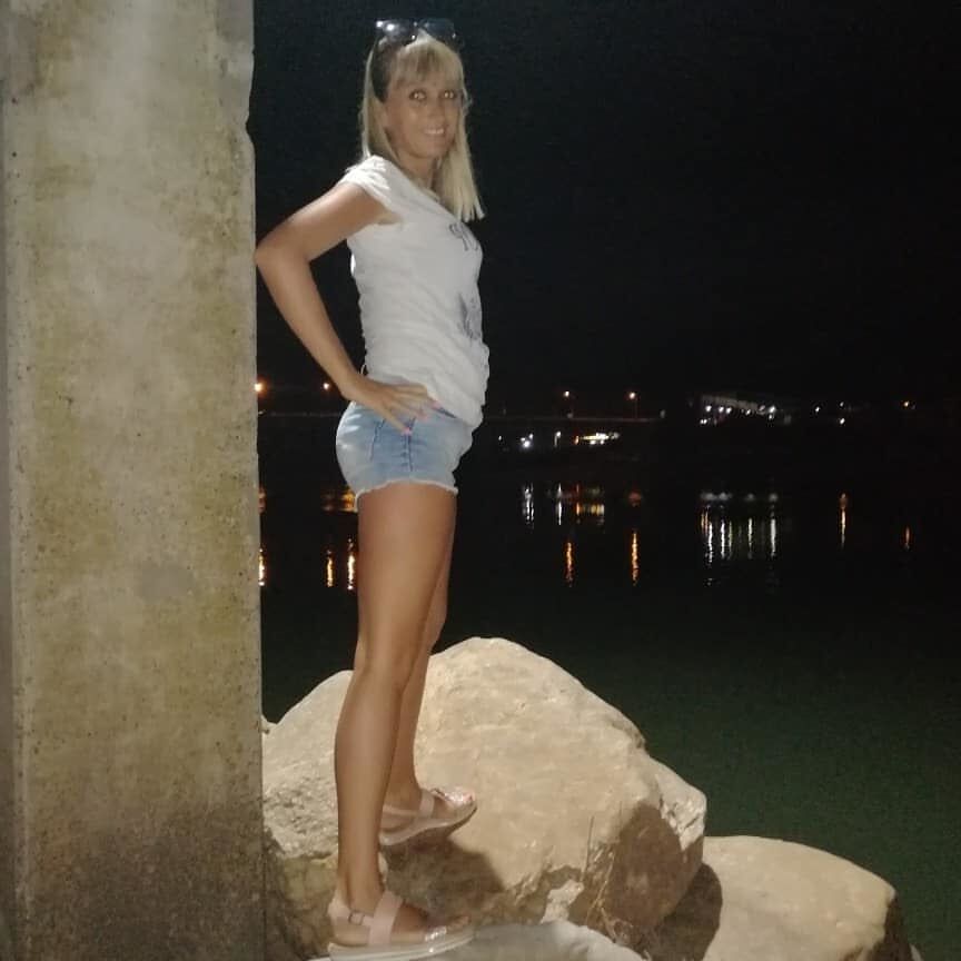 Serbian beautiful skinny blonde mom Tanja Jakovljevic