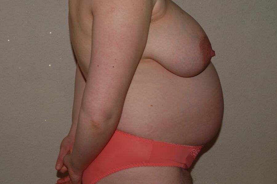 - my wife Annett - various at home - panties pregnant