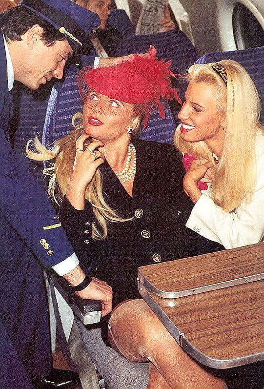 Timea Margot and Monica Orsini get fucked in a plane