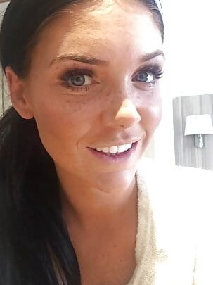Freckled mum of two shows off the goods
