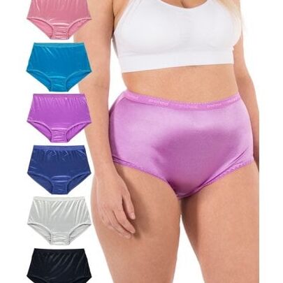 Plus size satin panties