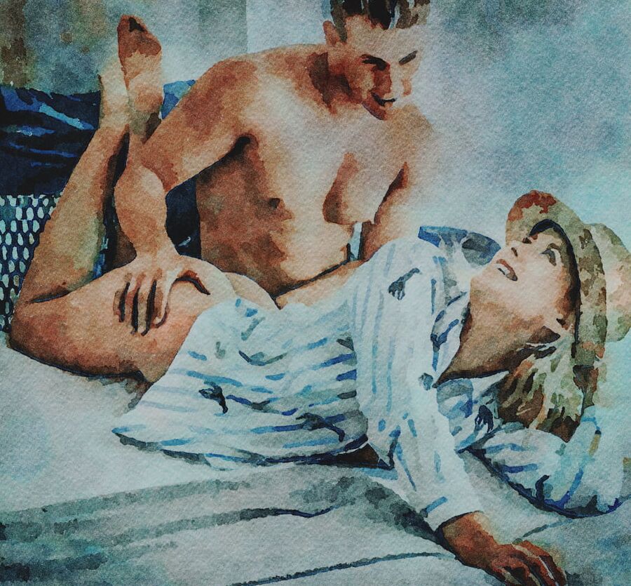 Digital Erotic Watercolor