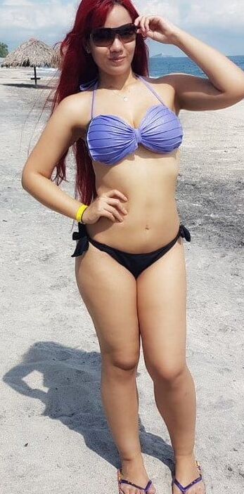 flip flops and legs