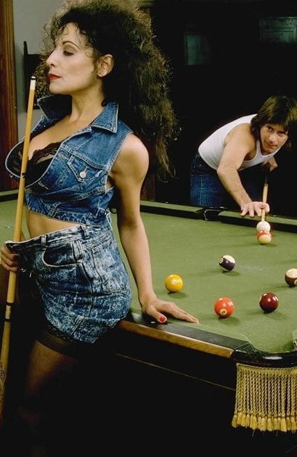 Mature billiard table