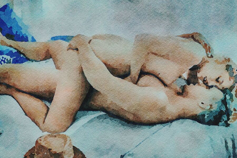 Digital Erotic Watercolor