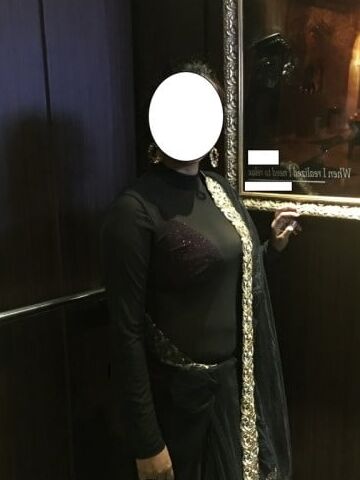 Desi Wife transparent saree with Bra