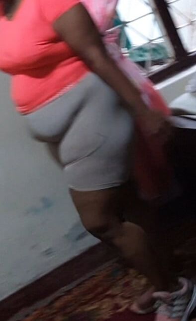 My mom exercising