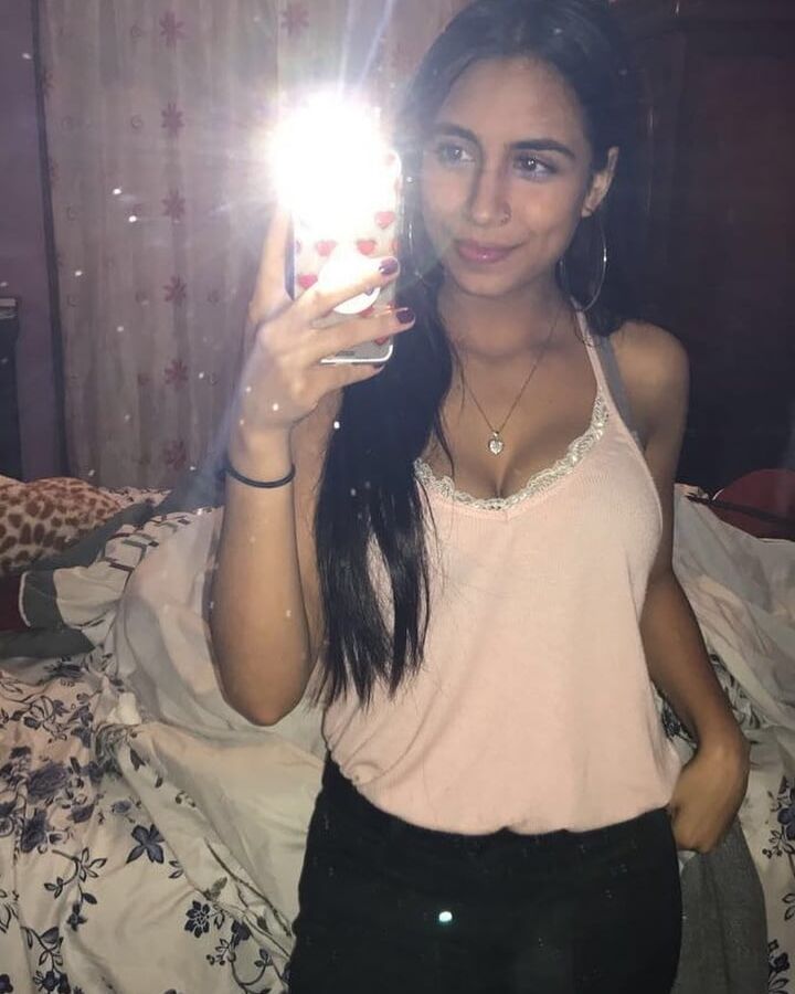 Hot NRI Indian College Girl Taking Seductive Selfies Private