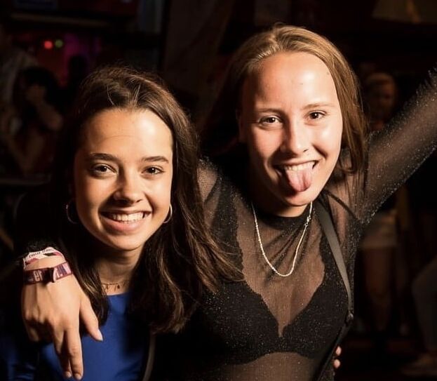 Hot girls party and kissing