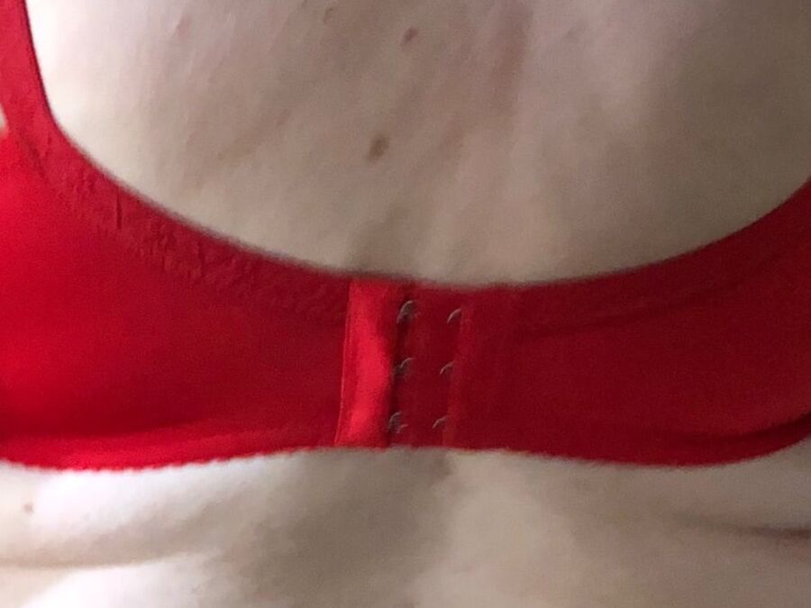 Mature Women in Red Bras