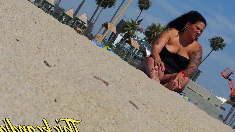 BBW PAWG from Brooklyn with sexy feet and Saggy tits part.