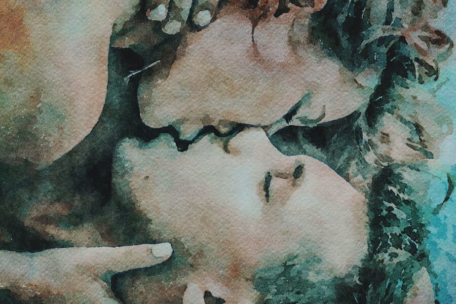 Digital Erotic Watercolor