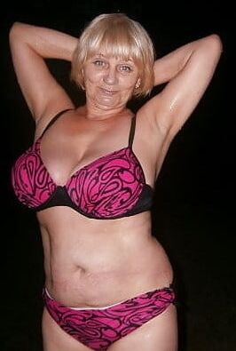 Mature Women in Red Bras