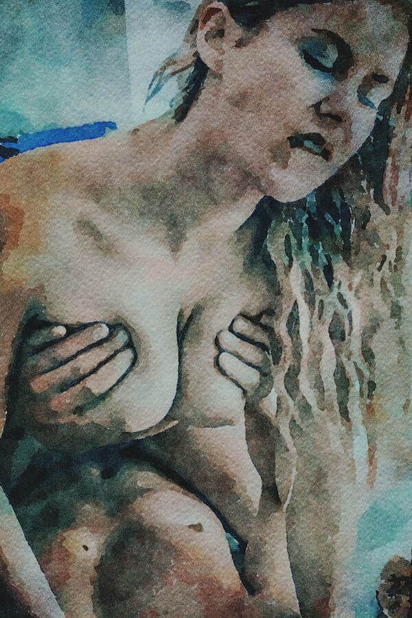 Digital Erotic Watercolor