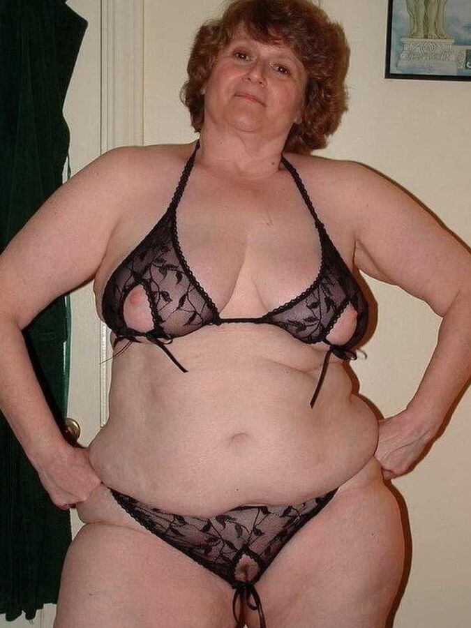 Older and hot (In lingerie)