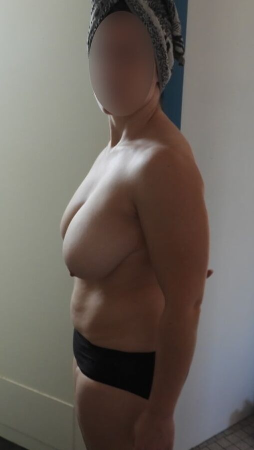 big tits shower