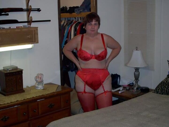 Mature Women in Red Bras