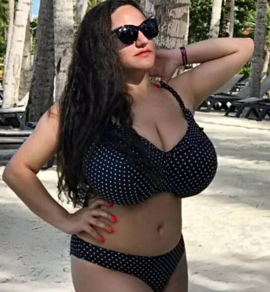 Big tits on the beach