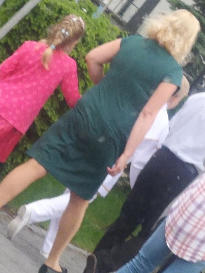 Polish pantyhose voyeur