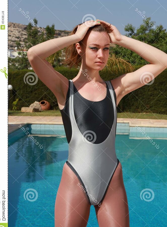 Soaking wet swimsuit