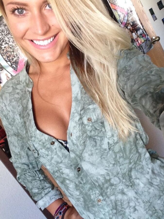 Perfect blonde athlete
