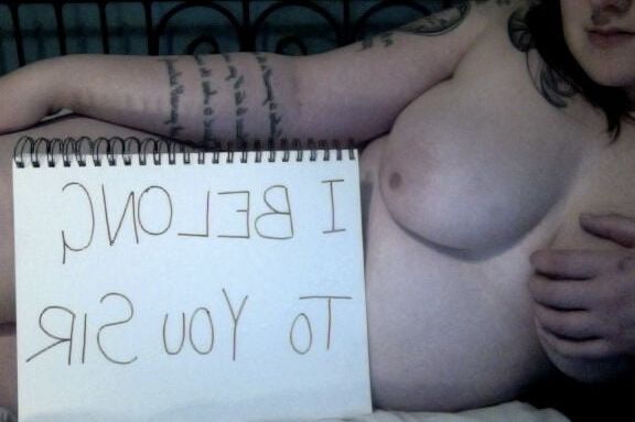Sluts holding expose me signs