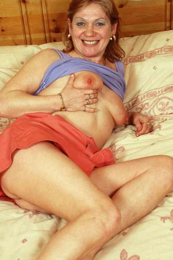 Mature in blue undershirt