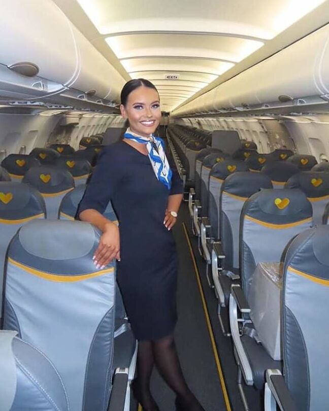 Sexy hot Chloe - flight attendant